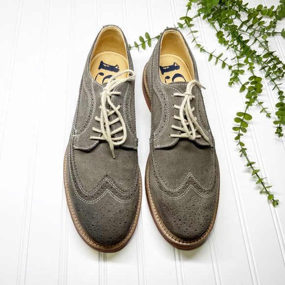 1901 Other - 1901 Men's Brown Suede Leather Oxford Wingtip Casual Dress Shoes Men's Size 10.5